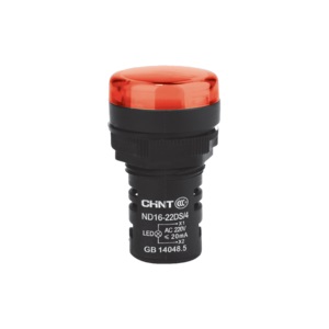 [ND16-22DS/4 230V RED] Ojo de buey LED Chint 22mm color rojo 230V