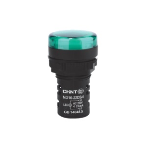[ND16-22DS/4 230V GRN] Ojo de buey LED Chint 22mm color verde 230V