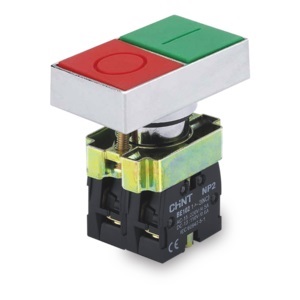 [NP2-BL8325] Pulsador de ARRANQUE/PARADA en cuerpo metalico 1 NA +NC