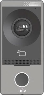 [OEU-201S-HMK-W] Video Portero IP UniView WI-FI exterior metalico 2MP APP y/o pantalla (OEU-201S-HMK-W)
